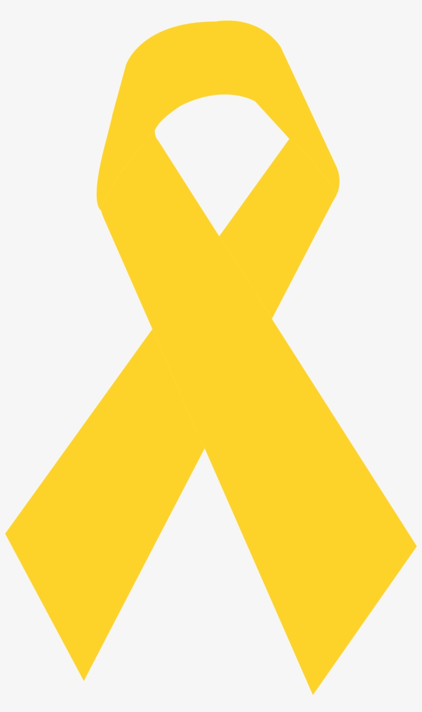 La O De Fita Amarelo Gold Cancer Ribbon Black Background Free