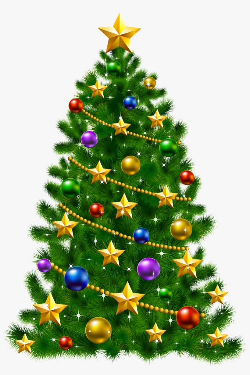 Vector Library Christmas Tree Star Clipart Christmas Tree With Stars