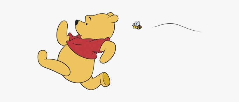 Collection Of Winnie The Pooh Bees Clipart Winnie The Pooh Running Free Transparent PNG