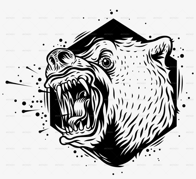 Clipart Royalty Free Library Collection Of Free Bear Angry Bear Logo