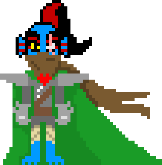 Watchtale Undyne Sprite Undyne From Undertale Free Transparent PNG