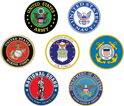 Military Branches Logo Branches Of The Military Seals Free