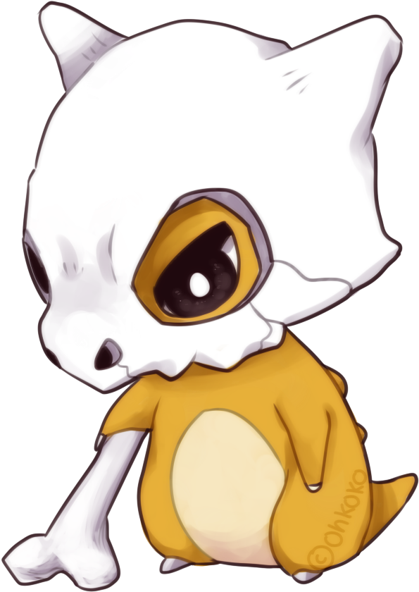 Cubone By Ohkoko On Deviantart Pokemon Cubone Chibi Free