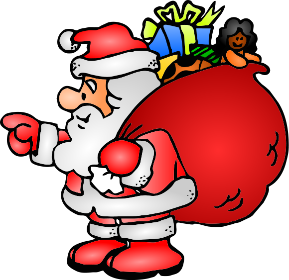 This Graphics Is San Klaus And His Bag About Santa Santa Xmas Free