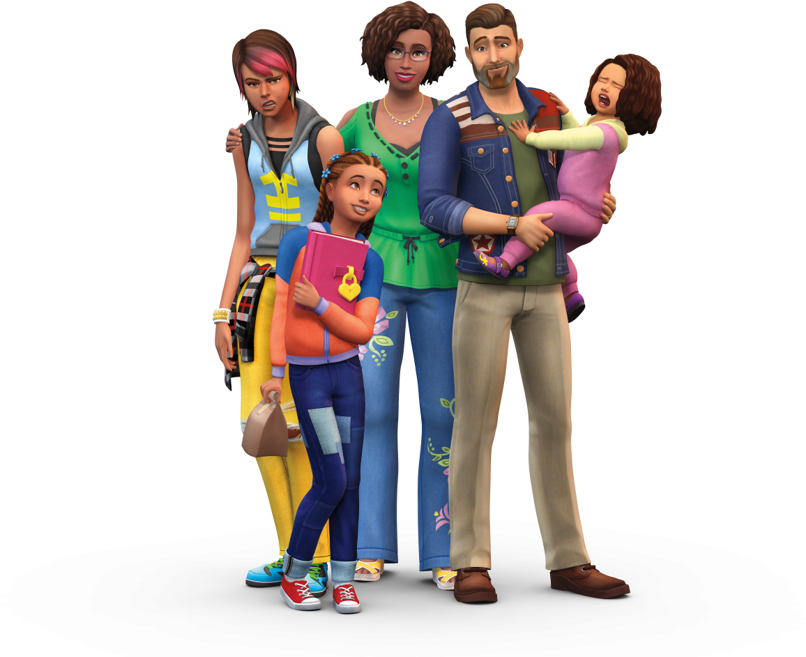 Sims Logo Pack Jeu Gamepack Parents Render Sims Parenthood Png Free Transparent PNG