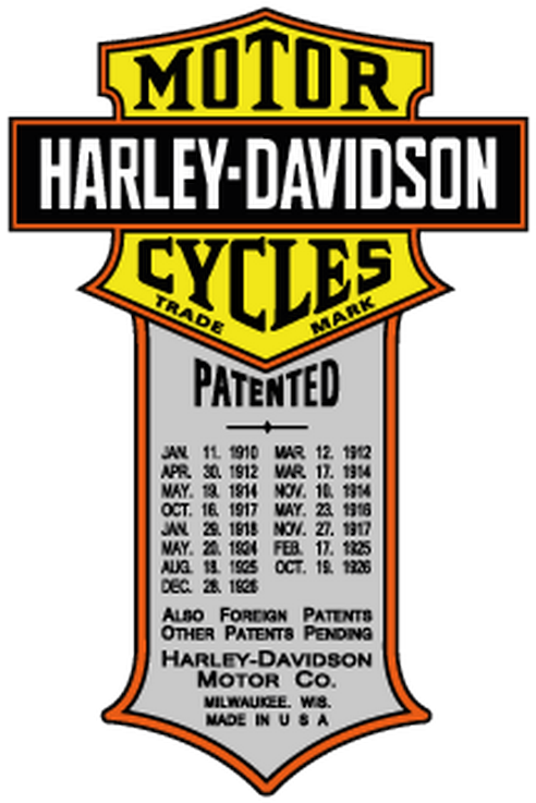 Harley Davidson Patent Stickers Png Harley Davidson Free Transparent