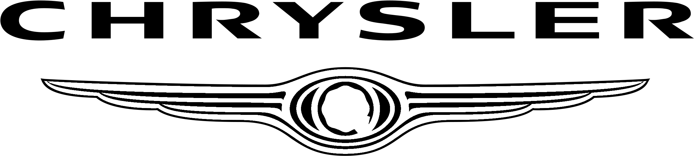 Chrysler Logo Black And White Logo De La Chrysler Png Free