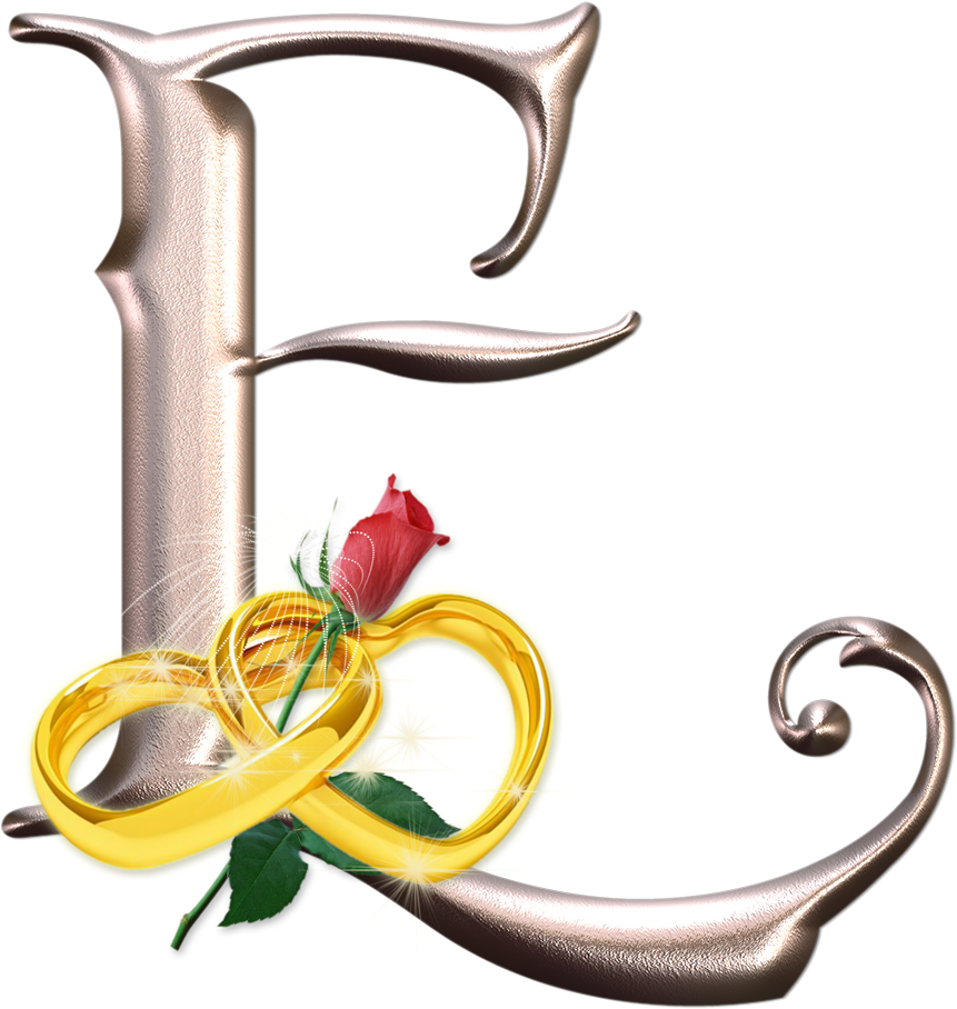 Download Alfabeto Dourado Coração Png Alphabet PNG Image with No