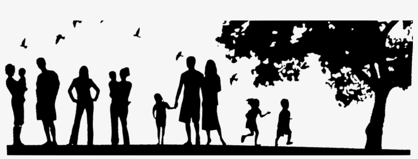 Download Vector Transparent Library Family Silhouette Clipart ...