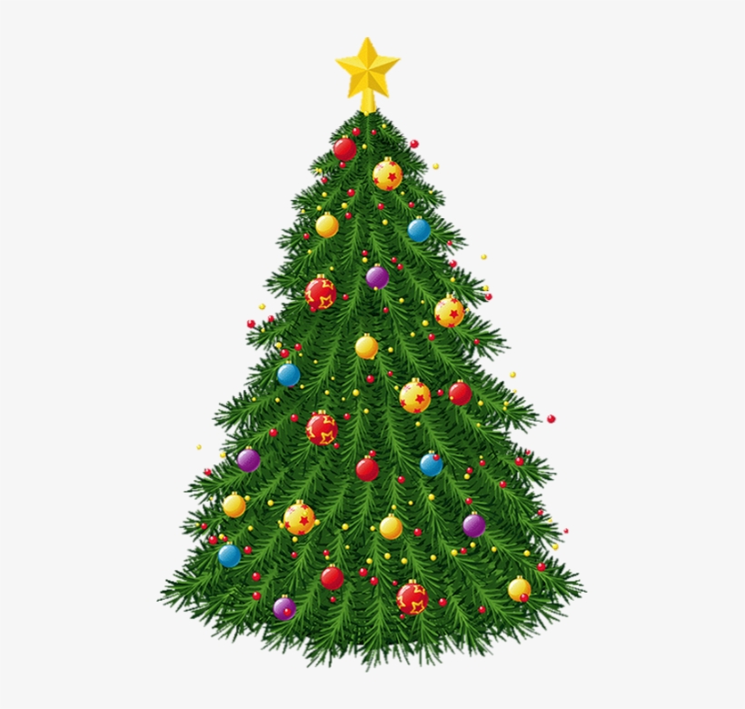 Transparent Christmas Tree With Ornaments Png Picture - Blinking Christmas Tree Clipart, transparent png #6162