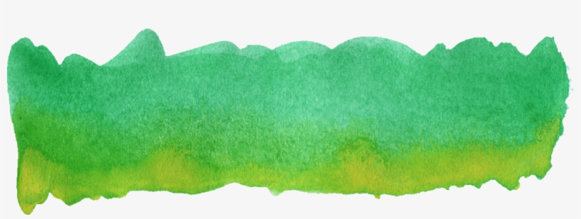 Colorful Watercolor Brush - Green Watercolor Paint Png, transparent png #12271