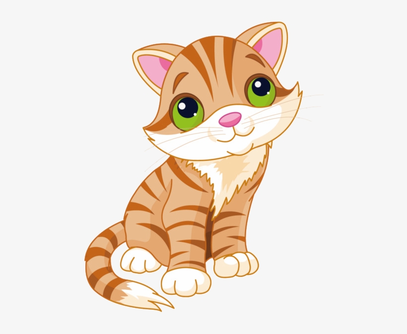 Cat Png Cartoon Graphic Black And White - Transparent Background Cat