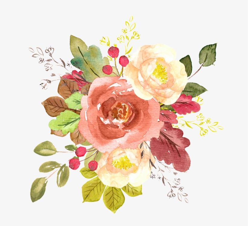 Watercolor Flower Free Illustration - Watercolor Painting - Free ...