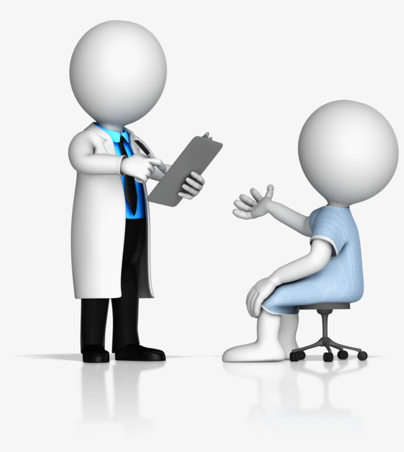 Patient Persona - Doctor And Patient Animated - Free Transparent PNG