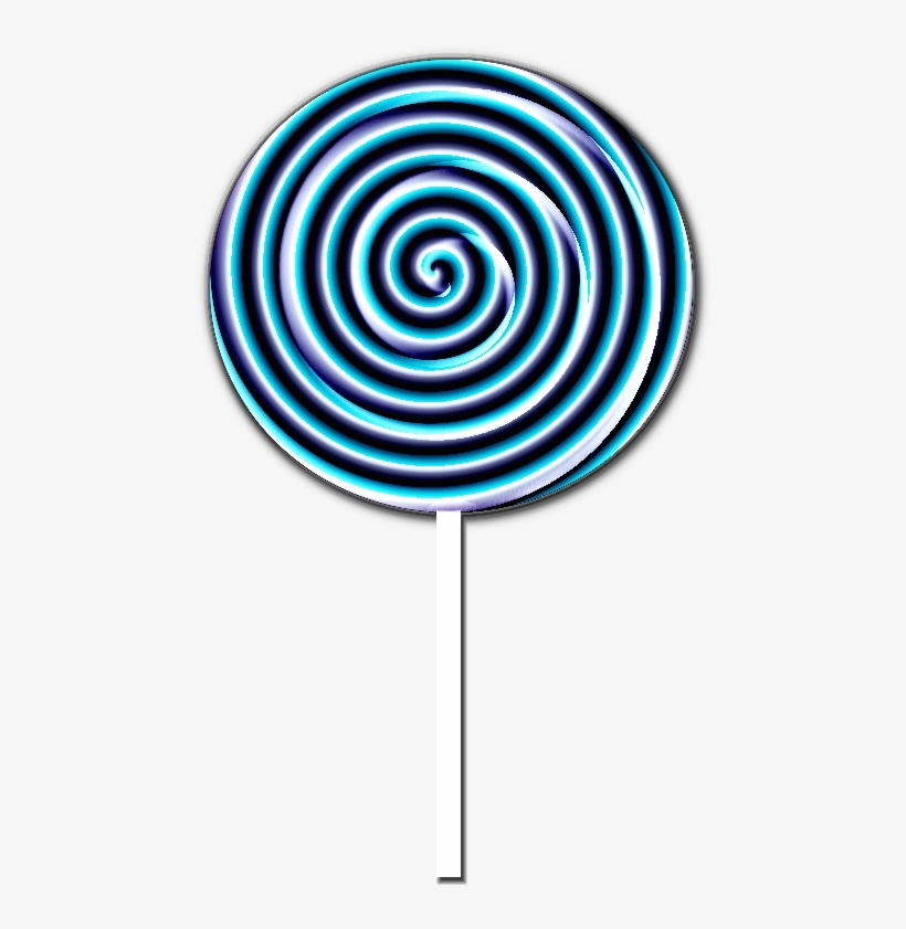 Lollipop Clipart Blue Lollipop - Circle, transparent png #1007440