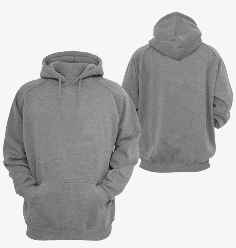 Grey Hoodie Template