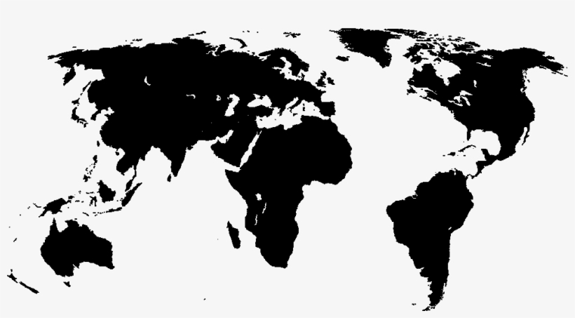 world map black png