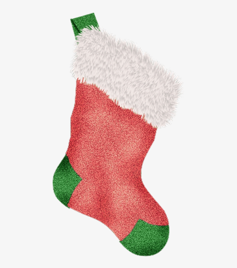 Christmas Stocking, Green Christmas Stockings, Scrapbook - Green Christmas Stocking Png, transparent png #1044073