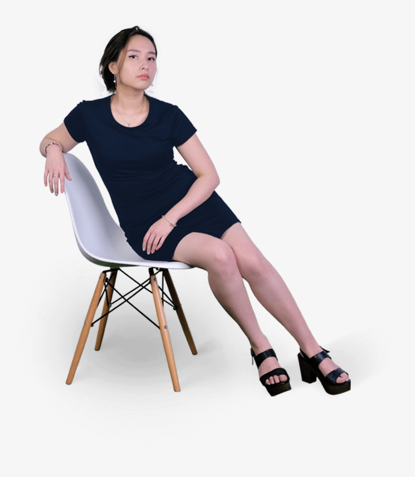 Old-jesslyn Black - Sitting - Free Transparent PNG Download - PNGkey