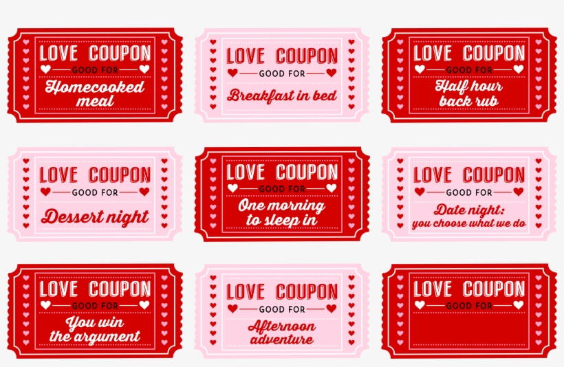 Printable Love Coupons For Him Free Parallel Free Transparent PNG Download PNGkey