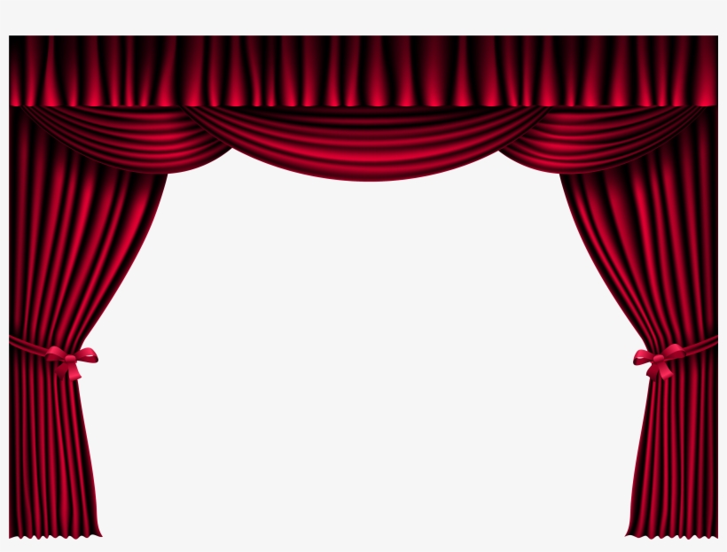 0, - Red Curtains Clipart - Free Transparent Png Download - Pngkey