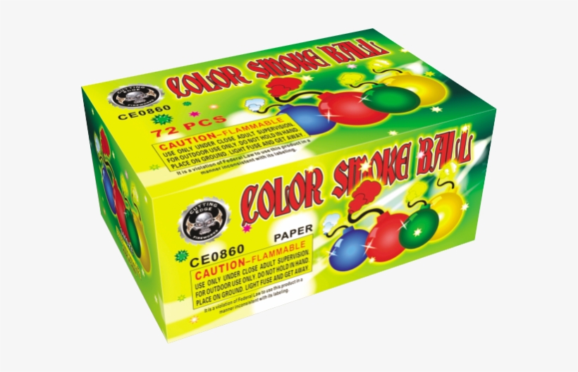Paper Color Smoke Ball - Tnt Smoke Balls, Assorted Colors - 8 Pieces, transparent png #1057544