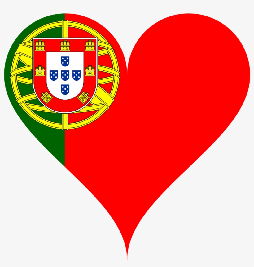 Of Armsheart Shapedfree Portugal Flag Free Transparent