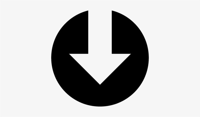 Download Download Down Arrow Symbol In A Circle Vector - Arrow In A Circle Symbol - Free Transparent PNG ...