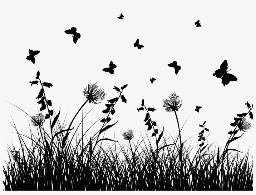 Wildflower Vector Silhouette - Png Free Flower Silhouette - Free Transparent PNG Download - PNGkey