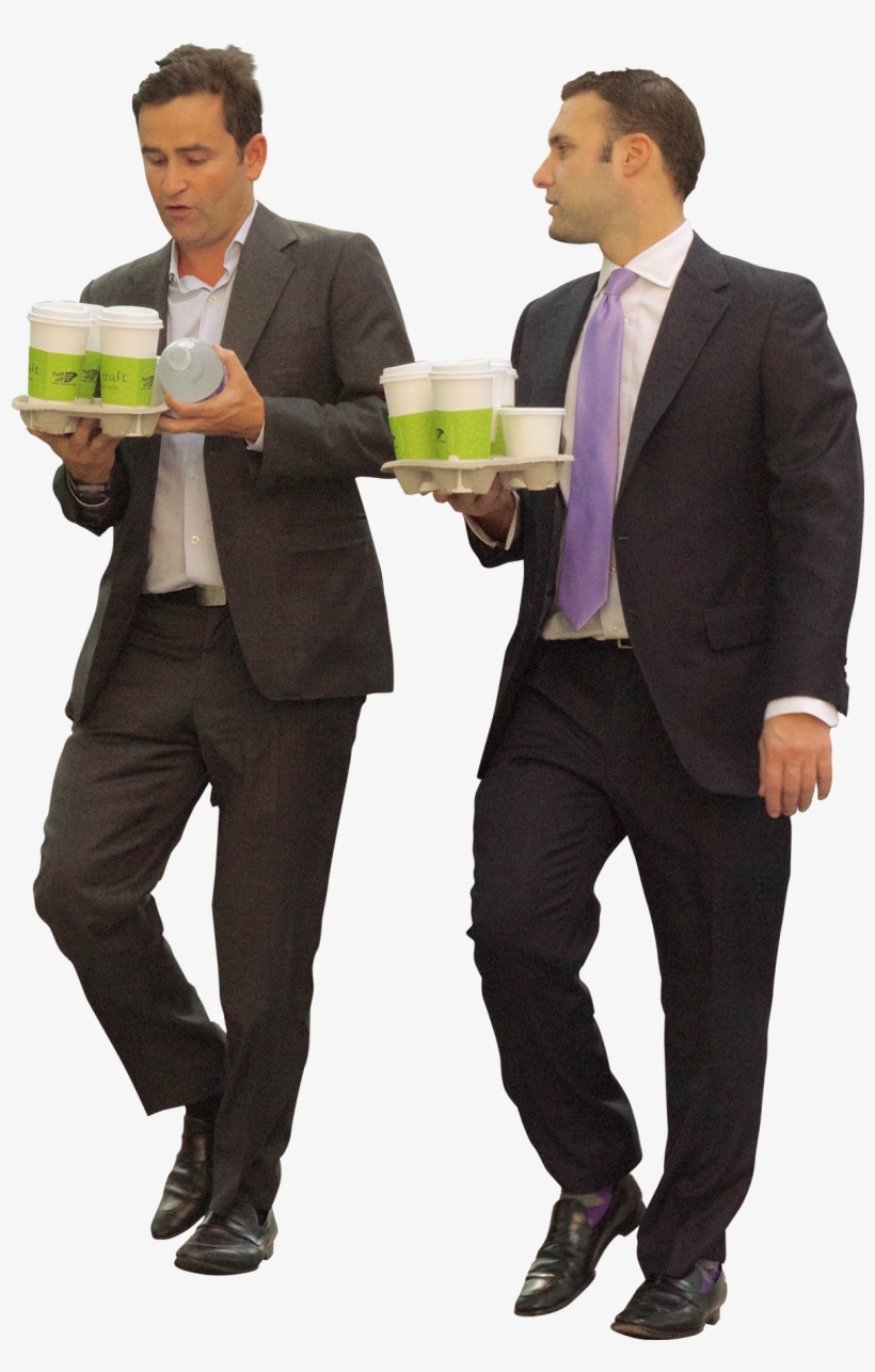Business Men Walking, With Coffee People Walking Png, - Business People Walking  Png - Free Transparent PNG Download - PNGkey