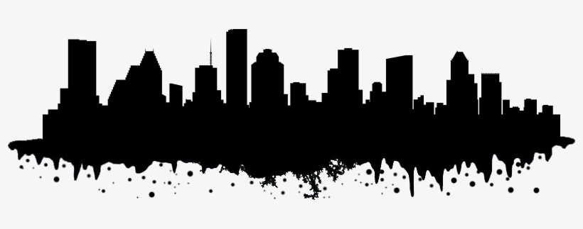 Houston Skyline Png Black And White Download - Houston Skyline