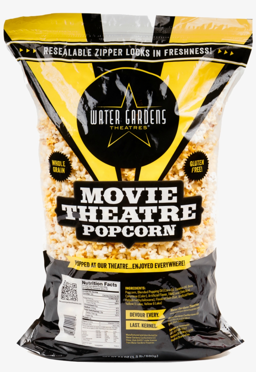 Water Garden Theatres Movie Theatre Popcorn, 660 Gr Free Transparent
