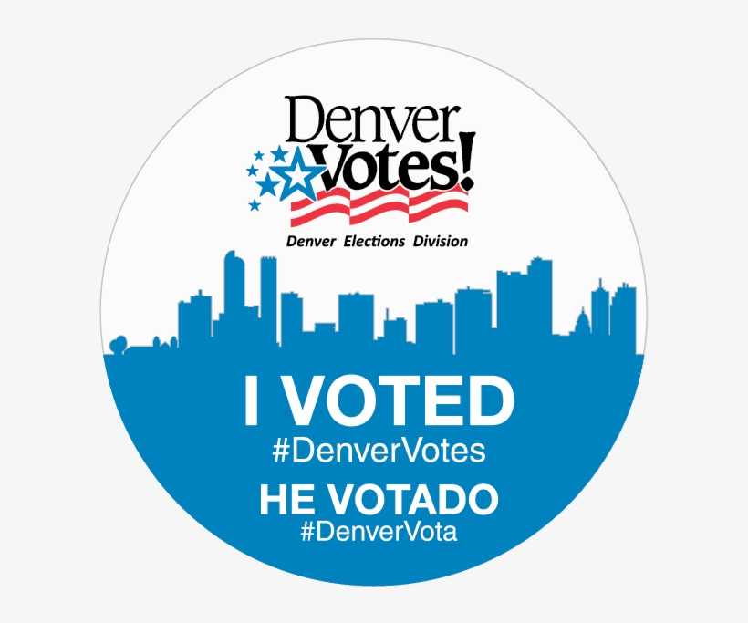 7 Nov - Denver I Voted Sticker, transparent png #1133741
