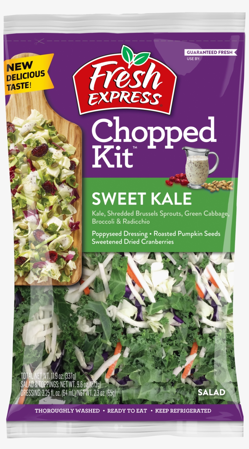 Sweet Kale Chopped Salad Kit - Fresh Express Spring Mix - 5 Oz Bag, transparent png #1134226