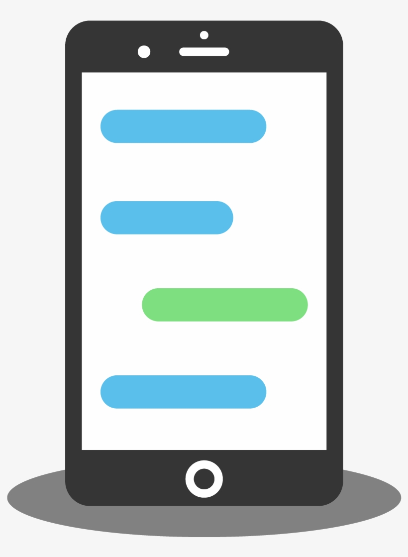 Animation Vector Iphone - Phone Texting Png - Free Transparent PNG