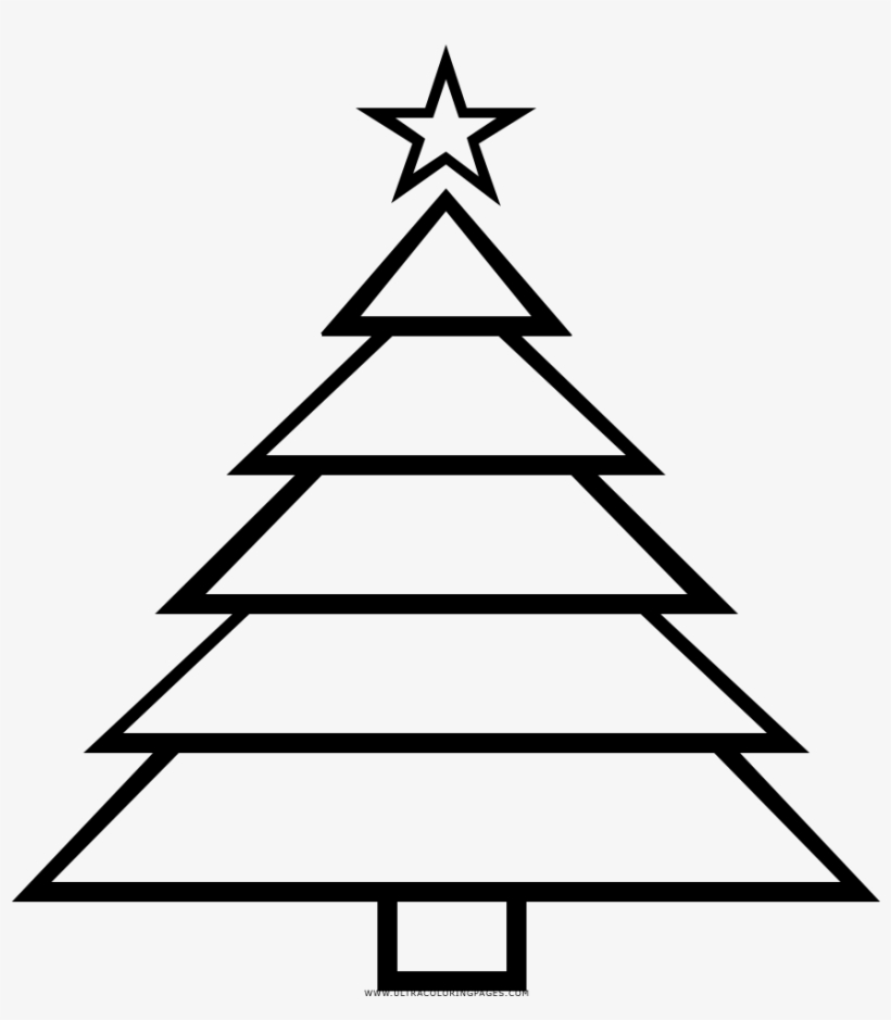 Dibujo De Árbol De Navidad Para Colorear - Christmas Dot To Dot Easy - Free  Transparent PNG Download - PNGkey