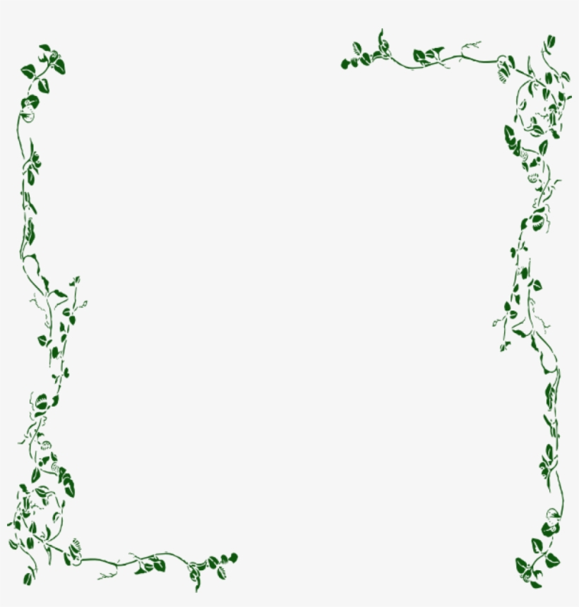 Vine Border Clipart Ivy Vine Clip Art Vine Border Green Vine Border Png Free Transparent PNG