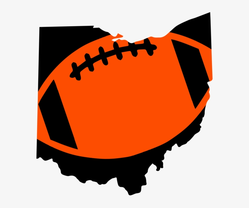 Cincinnati Football Design - Map Of Ohio - Free Transparent PNG ...