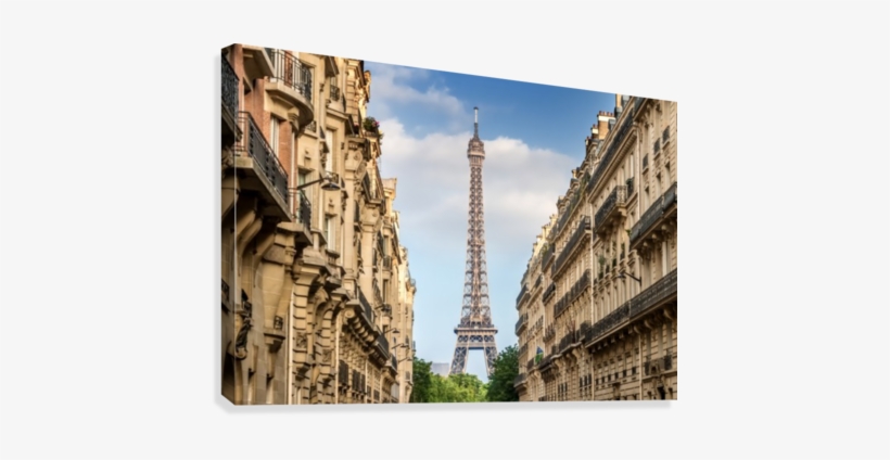 Parisian Flair Canvas Print - Eiffel Tower - Free Transparent PNG ...