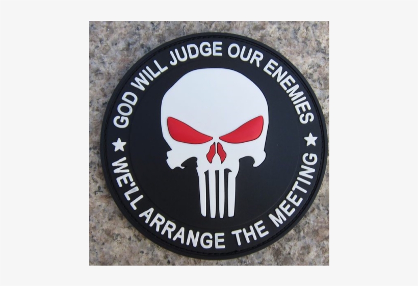 Seal Team 3 Punisher Patch - God Will Judge Our Enemies Pvc Patch Custom Patch Morale, transparent png #1208667