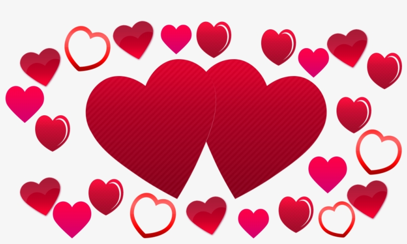 Two Hearts Background Plenty Of Love Hearts Png « Free - Two Love