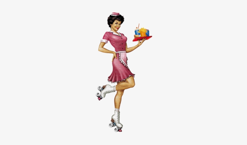 Hop Girl - Waitress Pin Up, transparent png #1242854