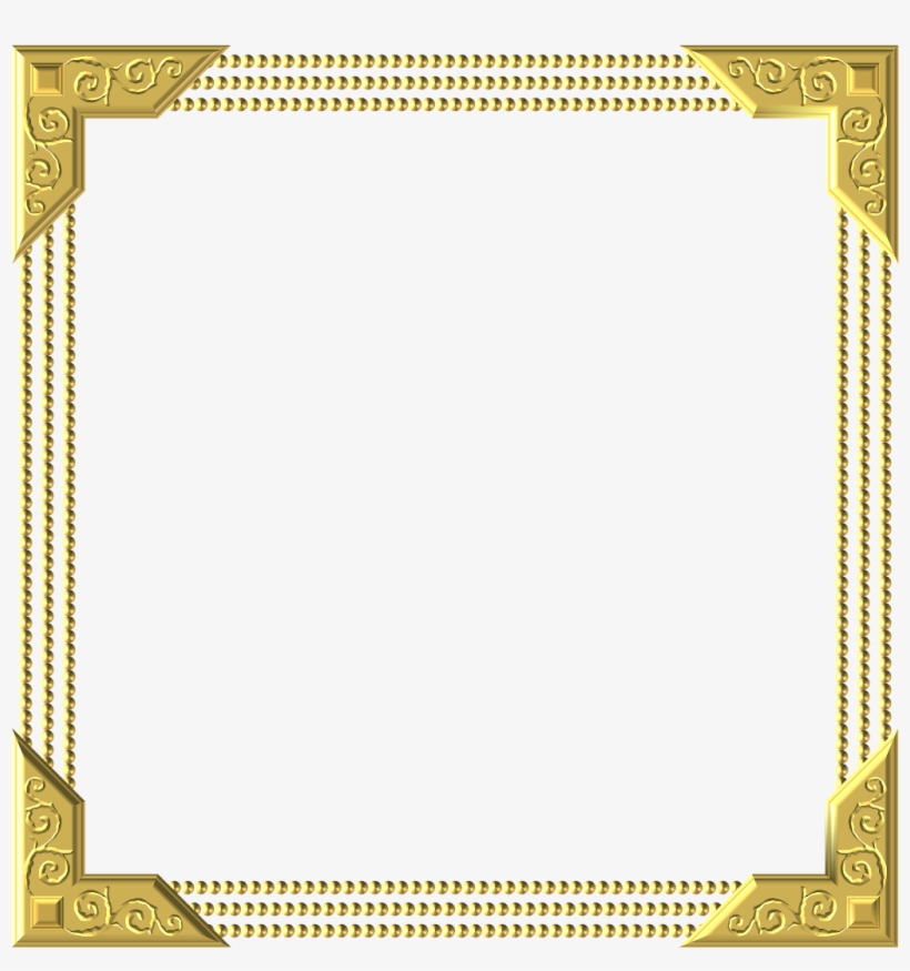 Frame Royal Gold Square Embellishment - Borderline Certificate Design ...