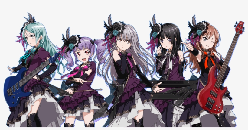 Bang Dream Wallpapers Roselia ガルパ Free Transparent Png Download Pngkey