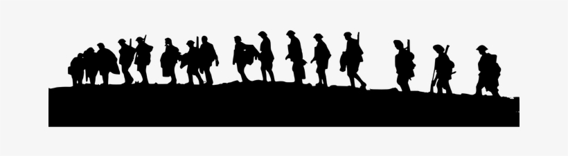Military Army Soldiers Walking Armed Unifo - World War 1, transparent png #1273548