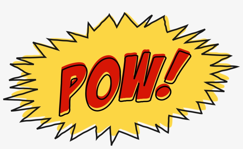 Pow Comic Book Sound Effect No Background Icons Png - Sound Effect