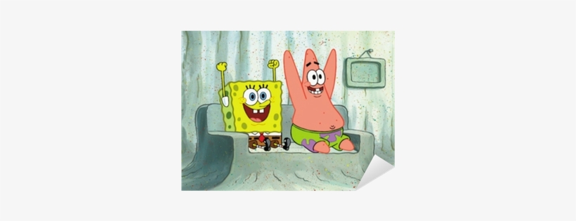 Spongebob And Patrick Cheering, transparent png #1311905