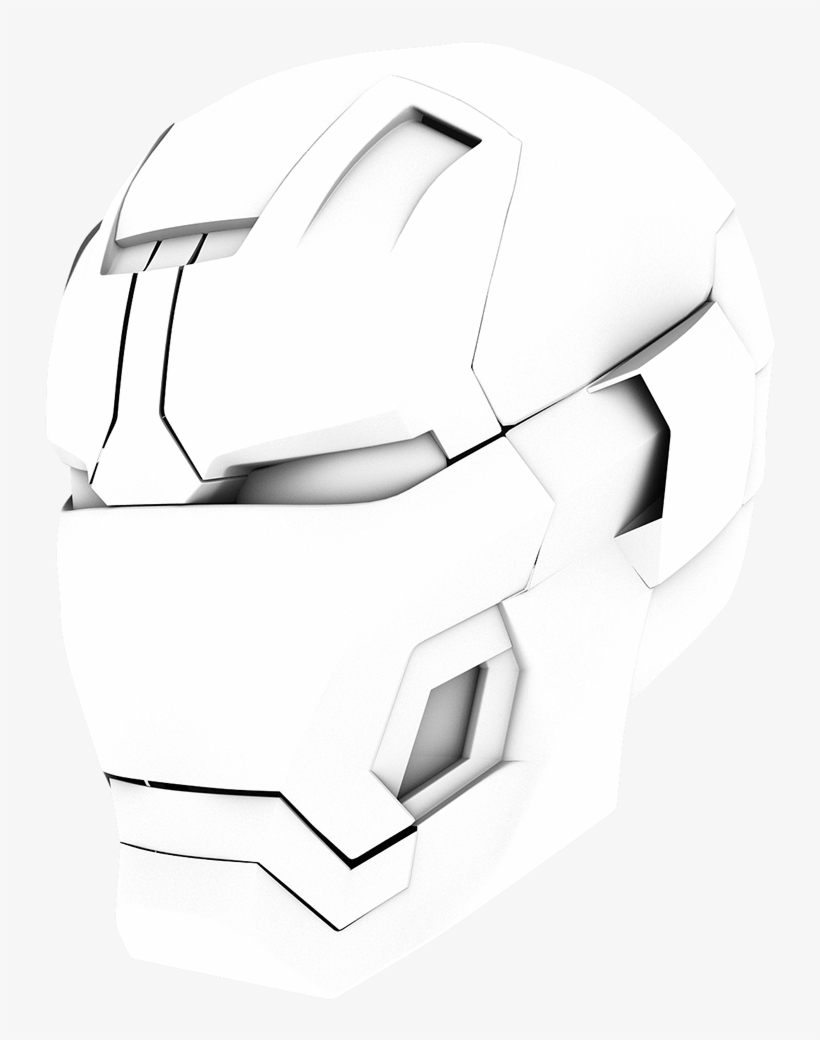 Iron Man Helmet Drawing Tutorial - Iron Man 3 Helmet Drawing - Free