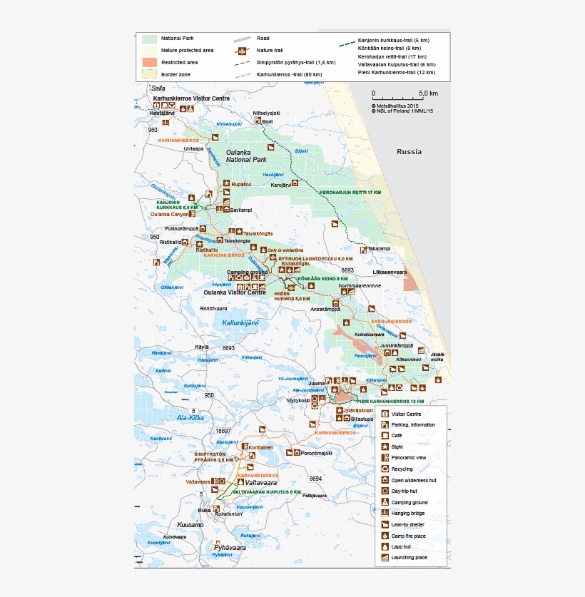 karhunkierros kartta Winter Trails   Oulanka Karhunkierros Kartta   Free Transparent 