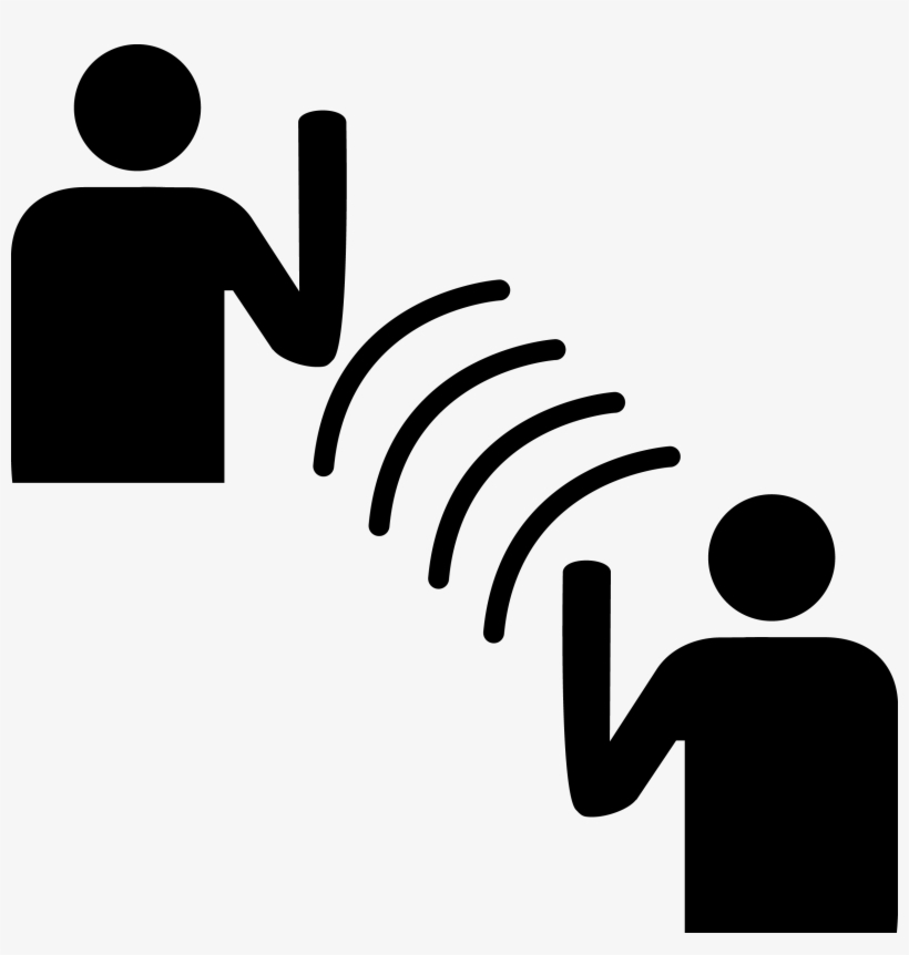 Communication Icon Png - People Waving At Each Other, transparent png #1327380